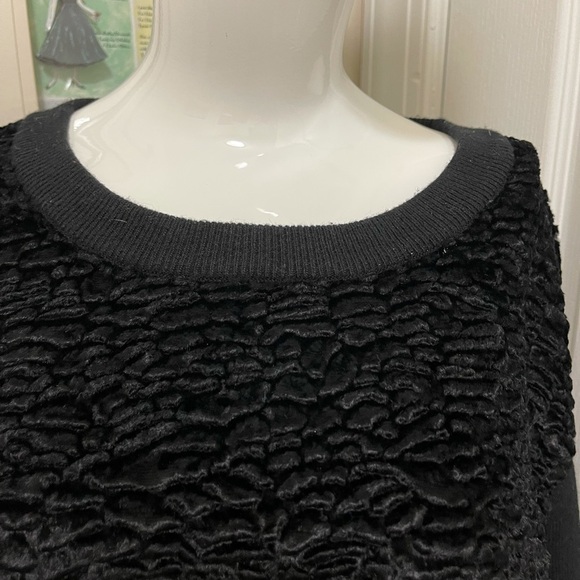 Kate spade black sweater. Looks like Front made with the unique sheep fur. - Picture 2 of 14
